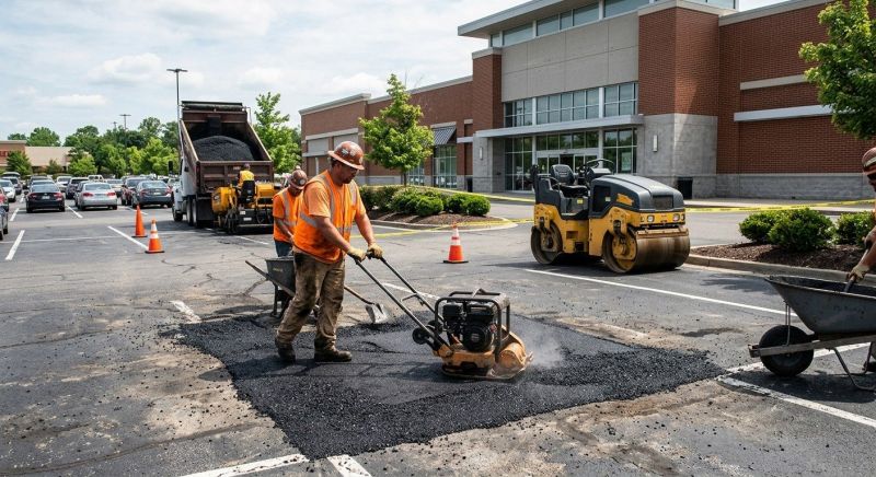 Asphalt Parking Lot Repair in San Diego County, CA